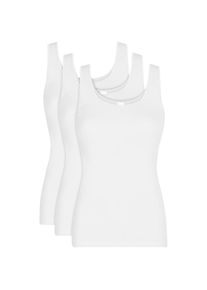 Nina von C. Achselhemd &raquo;"Daily"&laquo; 3er Pack, basic, weich, bequem, eng, Rundhalsausschnitt, breite Tr&auml;ger wei&szlig;, Gr&ouml;&szlig;e 44