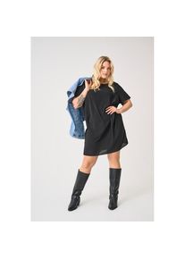 Only CARMAKOMA Blusenkleid &raquo;CARLUX SS TUNIC DRESS WVN NOOS&laquo; Sommerkleid schwarz, Gr&ouml;&szlig;e 52