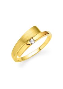 Bruno Banani Fingerring &raquo;Schmuck Geschenk Silber 925 Damenring&laquo; mit Zirkonia (synth.) goldfarben, Gr&ouml;&szlig;e 59