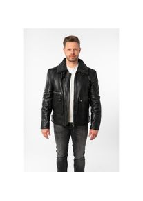 Mauritius Lederjacke &raquo;MMCeylor&laquo; mit Umlegekragen schwarz, Gr&ouml;&szlig;e L