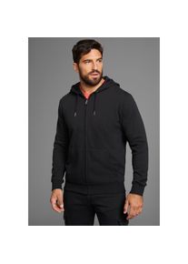 MAN'S WORLD Man's World Kapuzensweatjacke mit Taschen schwarz, Gr&ouml;&szlig;e XL (56/58)