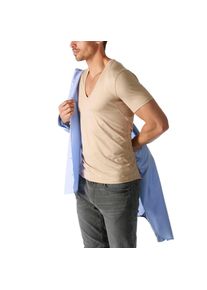Mey Unterziehshirt &raquo;Dry Cotton Functional&laquo; Kurzarm, tiefem V-Ausschnitt, Single Jersey, mit extra-langem R&uuml;cken beige, Gr&ouml;&szlig;e 7