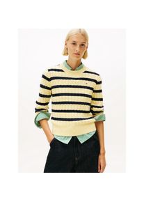 Tommy Hilfiger Rundhalspullover &raquo;CO CABLE MID GG C-NK LS SWT&laquo; mit Zopfmuster