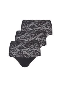 Nina von C. Taillenslip &raquo;3er Pack Damen Taillenslip Fine Cotton&laquo; Spar-Pack schwarz, Gr&ouml;&szlig;e 44