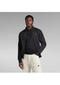 G-Star Raw G-STAR Sweatjacke mit Logostickerei auf der Brust schwarz, Gr&ouml;&szlig;e S