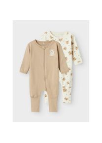 name it Schlafoverall &raquo;NBNNIGHTSUIT 2P ZIP FF JET BEAR NOOS&laquo; Packung, 2 Stk. gr&uuml;n, Gr&ouml;&szlig;e 80