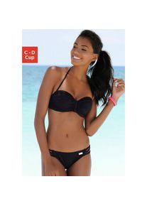 Buffalo B&uuml;gel-Bandeau-Bikini-Top &raquo;Happy&laquo; mit geflochtenem Detail schwarz, Gr&ouml;&szlig;e 34