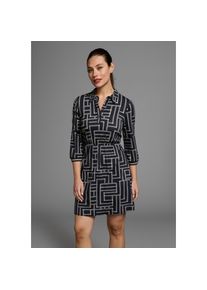 Laura Scott Polokleid mit Grafik-Print blau, Gr&ouml;&szlig;e 36