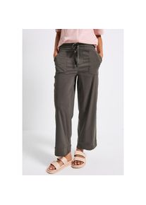 Street One Stoffhose Sommerhose mit Turn-Up braun, Gr&ouml;&szlig;e 46