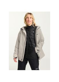 Jack Wolfskin Skijacke &raquo;FLOWLINE 3IN1 JKT W&laquo; mit Kapuze beige, Gr&ouml;&szlig;e L (42/44)