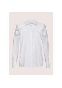 Madeleine Mode MADELEINE Hemdbluse &raquo;Bluse Hemdbluse mit Spitze&laquo; wei&szlig;, Gr&ouml;&szlig;e 46