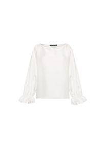 Betty Barclay Satinbluse &raquo;Satin-Bluse mit U-Boot-Ausschnitt&laquo; wei&szlig;, Gr&ouml;&szlig;e 36