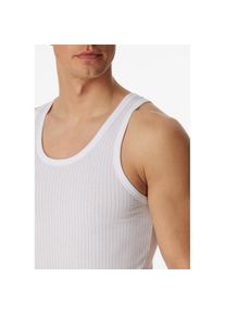 Schiesser Unterhemd &raquo;Authentic&laquo; 2er-Pack, mit Nadelzug-Muster wei&szlig;, Gr&ouml;&szlig;e 6L