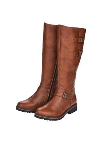 Remonte Winterstiefel , Blockabsatz, Langschaftstiefel, Wechselfu&szlig;bett, XL-Schaft braun, Gr&ouml;&szlig;e 36