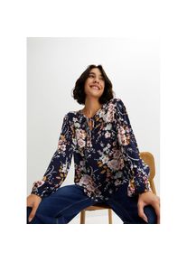 bonprix Langarmbluse &raquo;Bluse aus reiner Viskose&laquo; Bluse aus reiner Viskose blau, Gr&ouml;&szlig;e 36