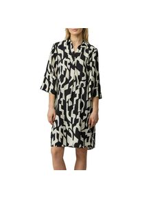 s.Oliver Blusenkleid Eingrifftaschen mit All-Over Print schwarz, Gr&ouml;&szlig;e 40