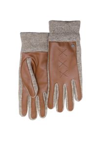 Pearlwood Strickhandschuhe &raquo;SMILLA&laquo; 1 Paar, weiches Fleece-Innenfutter, Temperaturregulierend, Strickb&uuml;ndchen braun, Gr&ouml;&szlig;e 7.5