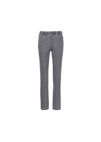 GOLDNER Regular-fit-Jeans &raquo;Kurzgr&ouml;&szlig;e Edel geschm&uuml;ckte Jeansschlupfhose LOUISA&laquo; grau, Gr&ouml;&szlig;e 19