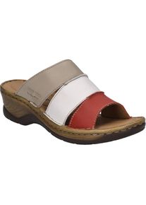 Josef Seibel Clog &raquo;Catalonia 86, rot-multi&laquo; rot, Gr&ouml;&szlig;e 36