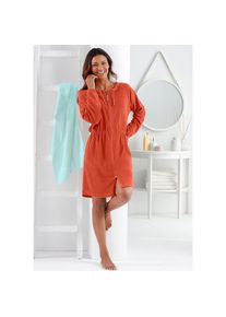 Plantier Damenbademantel orange, Gr&ouml;&szlig;e 44/46