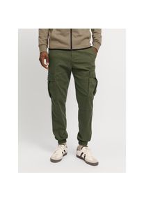 Jack & Jones Jack & Jones Cargohose &raquo;JPSTKANE JJJONNIE CUFFED CARGO&laquo; gr&uuml;n, Gr&ouml;&szlig;e 29