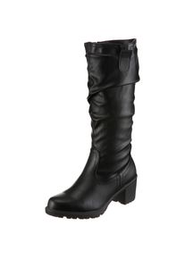 Aniston SHOES Stiefel mit slouchy Schaft mit Raffungen - NEUE KOLLEKTION schwarz, Gr&ouml;&szlig;e 40