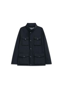 Bugatti Fieldjacket &raquo;Regular Fit&laquo; mit Kapuze mit Stretch & Stehkragen blau, Gr&ouml;&szlig;e 54