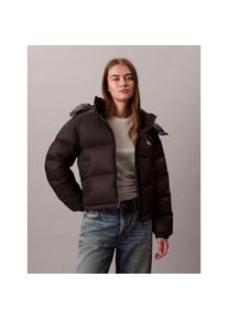 Calvin Klein Jeans Steppjacke &raquo;ESSENTIAL MIDWEIGHT PUFFER JACKE&laquo; mit Kapuze Mit Rundhalsausschnitt, regular fit schwarz, Gr&ouml;&szlig;e XXL (46)