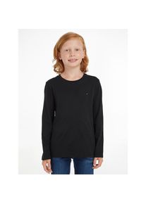 Tommy Hilfiger Langarmshirt &raquo;BOYS BASIC CN KNIT L/S&laquo; Kinder Kids Junior MiniMe, f&uuml;r Jungen grau, Gr&ouml;&szlig;e 6/116
