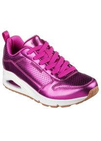 Skechers Sneaker &raquo;UNO-METALLIXS&laquo; , Keilsneaker, Plateausneaker, Schn&uuml;rschuh, Halbschuh im Metallic-Look pink, Gr&ouml;&szlig;e 39