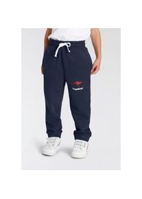 Kangaroos Sweathose &raquo;Jogginghose mit Logo-Print&laquo; Basic f&uuml;r kleine Jungen blau, Gr&ouml;&szlig;e 104/110