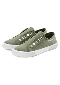 Lascana Sneaker Slipper, Halbschuh bequem zum Reinschl&uuml;pfen VEGAN gr&uuml;n, Gr&ouml;&szlig;e 35
