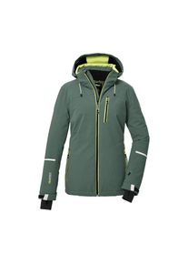 Killtec Skijacke &raquo;KSW 81 WMN SKI JCKT&laquo; Wasserdichte, atmungsaktive Winterjacke mit abnehmbarer Kapuze gr&uuml;n, Gr&ouml;&szlig;e 42