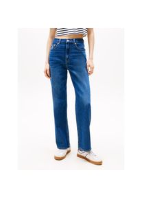 Tommy Jeans Straight-Jeans &raquo;LAYLA HR SLIM STR&laquo; in Kn&ouml;chell&auml;nge blau, Gr&ouml;&szlig;e 27