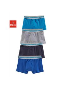 AUTHENTIC LE JOGGER Boxer &raquo;Boxershorts f&uuml;r Jungen&laquo; Packung, 4 Stk. in klassischer Passform mit Webbund blau, Gr&ouml;&szlig;e 146/152