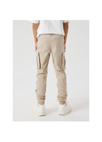 name it Cargohose &raquo;NKMRYAN &ndash; Hose mit Cargo- und Seitentaschen&laquo; unifarben, casual, regular fit, Twill braun, Gr&ouml;&szlig;e 170