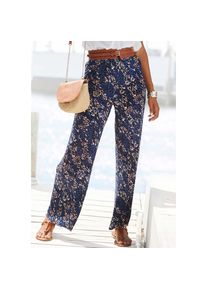 Vivance Jerseyhose mit Alloverdruck, bequeme Sommerhose in weiter Form, Strandhose bunt, Gr&ouml;&szlig;e 40