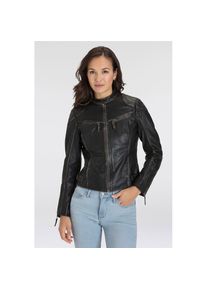 Mauritius Lederjacke &raquo;DETTE&laquo; in Used-Optik schwarz, Gr&ouml;&szlig;e 3XL