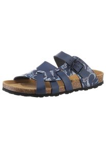 Aniston SHOES Pantolette , Sommerschuh, Schlappen mit verstellbaren Schnallen blau, Gr&ouml;&szlig;e 39