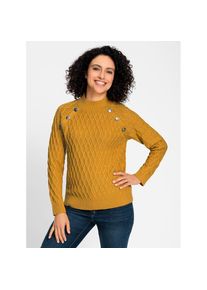 Inspirationen Stehkragenpullover &raquo;Pullover&laquo; gelb, Gr&ouml;&szlig;e 48