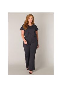 Base Level Curvy Stoffhose &raquo;Lori&laquo; Sommerhose mit Stetch und leichtem Schlag schwarz, Gr&ouml;&szlig;e 46