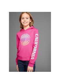 Kidsworld Kapuzenshirt &raquo;, Langarmshirt mit &Auml;rmelprint&laquo; Langarm, gerade Passform, mit coolem Aufdruck pink, Gr&ouml;&szlig;e 164/170
