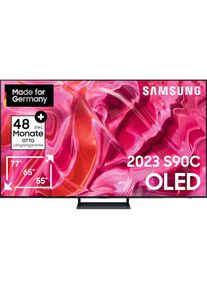 Samsung, OLED-Fernseher &raquo;GQ77S90CAT&laquo; 195 cm/77 &prime;&prime; Smart-TV, titanschwarz,