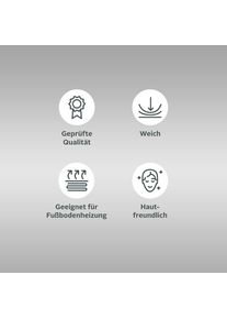 my home, Teppich &raquo;Ariano, dezenter Glanz mit Hoch-Tief-Struktur&laquo; rund 12 mm H&ouml;he Vintage Design, Schrumpf Carving-Effekt, Wohnzimmer, Schlafzimmer, 