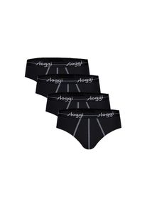Sloggi, Herren, Slip &raquo;Slip Start midi C4P box 4er Pack&laquo;, Schwarz, L, Schwarz, Sloggi - Herren Slips