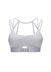 YEAZ, Unisex, Sporttop &raquo;Top HORIZON&laquo;, wei&szlig;, M, Top mit herausnehmbaren Pads & s&uuml;&szlig;en Cut-Out Details