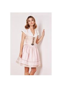 Kr&uuml;ger Kr&uuml;ger, Damen, Dirndl &raquo;Dirndl Jenna (50cm)&laquo;, beige, N-Gr, 36 -N-Gr, beige, Herz-Ausschnitt, Trachtenmode