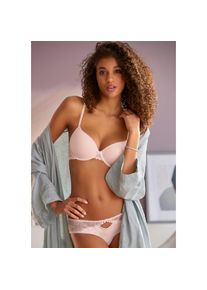 Lascana, Damen, Schalen-BH aus Bio-Baumwolle, puder, Cup D, 70 -Cup D, puder, Klassischer Schalen-BH aus Bio-Baumwolle (leicht wattiert)