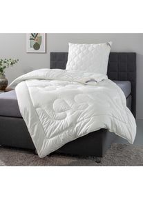 Beco, Kunstfaserbettdecke &raquo;Aerelle Blue "Gold" NEUHEIT Bettdecke mit Gratis-Perlenohrsteckern&laquo; warm F&uuml;llung recycelte Polyesterfaser 1 Stk. tlg. Jetzt