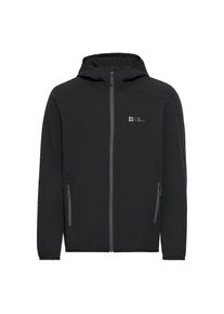 Jack Wolfskin, Herren, Softshelljacke &raquo;RIVENTAL&laquo; mit Kapuze &Uuml;bergangsjacke, black / grey, 3XL, black / grey, Softshelljacke: Ideal f&uuml;r &Uuml;bergangswetter